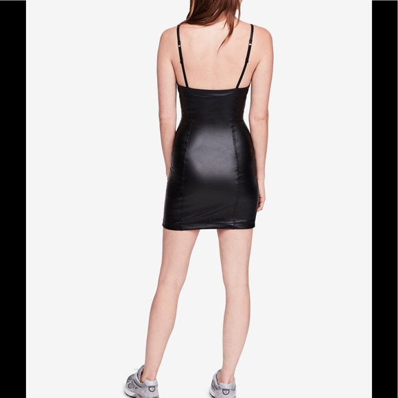 Free People Faux Leather BodyCon Dress - Picture 2 of 3